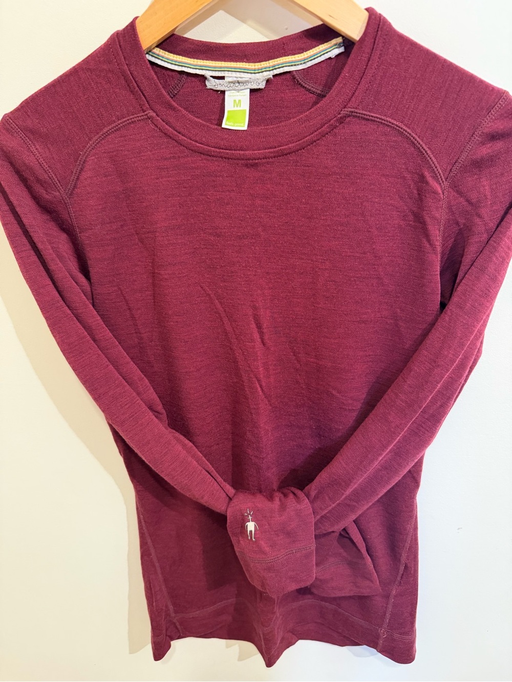 Smartwool Women's Crewneck Sweater in Maroon